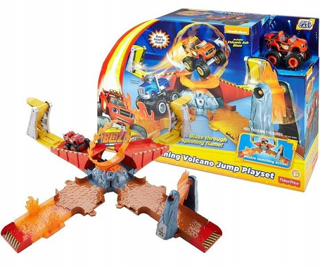 FISHER PRICE BLAZE ZESTAW TORÓW SKOK PRZEZ WULKAN DGK85