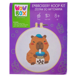 Wow Box Zestaw do haftowania Kapibara Bubble Tea