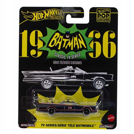HOT WHEELS PREMIUM POP CULTURE BATMAN 1966 JBL83 TV Series Batmobile