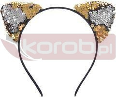 Opaska kot disco z cekinami dwustronnymi