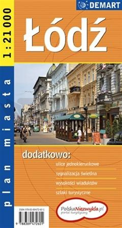 Plan miasta - Łódź 1:21 000 DEMART