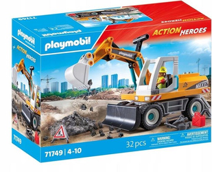 PLAYMOBIL ACTION HEROES 71749 DUŻA KOPARKA, zabawka dla dzieci +4 lata