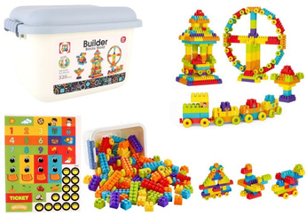 Klocki budowlane w skrzyni 320el