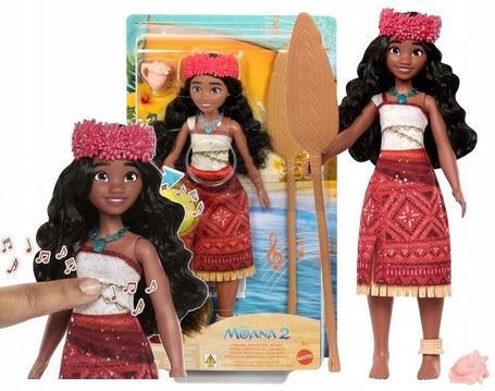 DISNEY LALKA VAIANA 2 MOANA lalka śpiewająca piosenkę z filmu "We're Back" JBT61