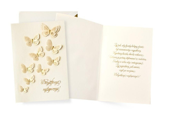 Karnet Ogólne życzenia motyle