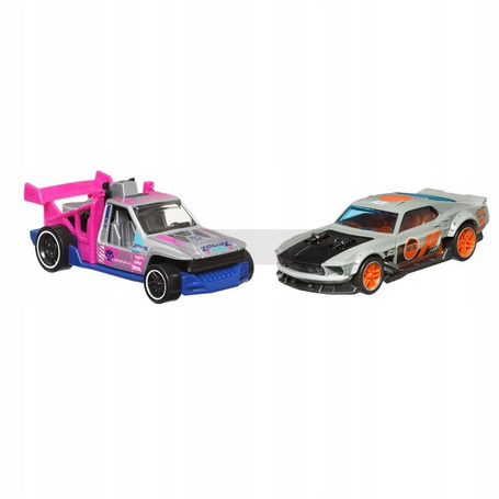 HOT WHEELS PULL-BACK SPEEDERS zestaw 2 aut Lolux & 1969 Ford Mustang HWH57