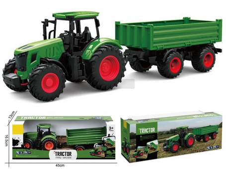 Traktor z przyczepą 48,5x13x16,5cm