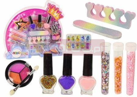 Zestaw do makijażu i zdobienie paznokci Tęcza