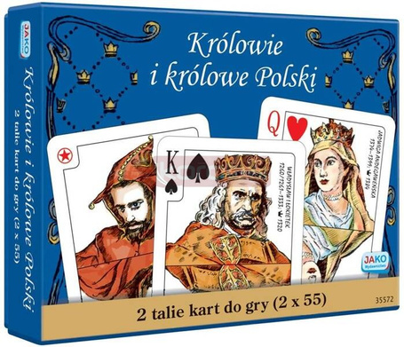 Karty 2 x 55 Królowie i królowe Polski