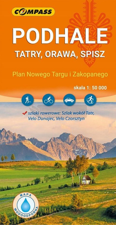 Mapa - Podhale, Tatry, Orawa, Spisz 1:50 000