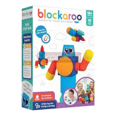 Klocki magnetyczne Blockaroo Mały robot 10el