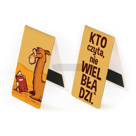 Zakładka magnetyczna - Kto czyta, nie wielbłądzi