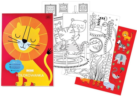 Kolorowanka z naklejkami A4/40K Bebe Kids
