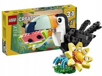 LEGO CREATOR 3W1 31173 DZIKIE ZWIERZĘTA TROPIKALNY TUKAN zestaw klocków +7