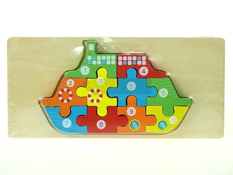 Puzzle drewniane Statek