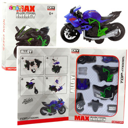 Motocykl do skręcania metalowy 1:14