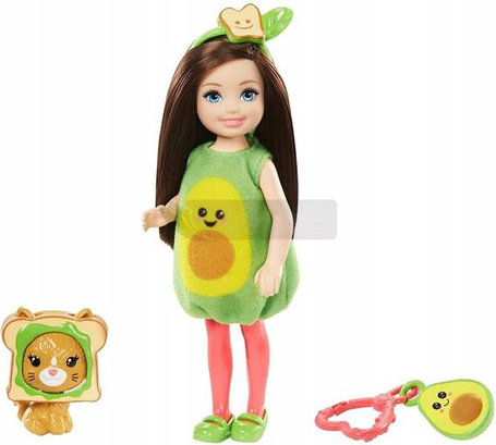 Lalka Barbie Chelsea kostium Awokado GJW31