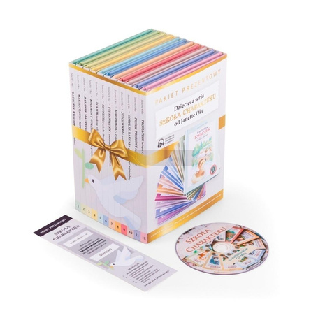 Pakiet prezentowy: Szkoła charakteru T.1-12 + CD