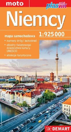 Mapa samochodowa - Niemcy 1:925 000 lam