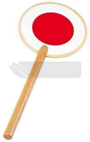 Drewniany lizak policyjny