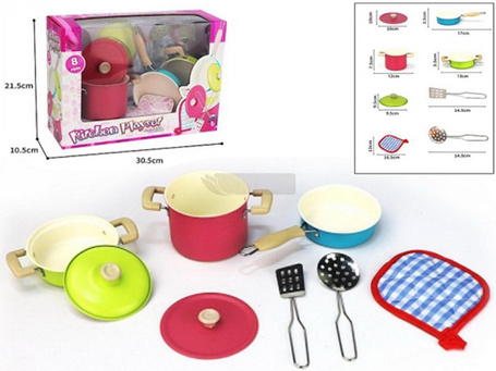 Zestaw kuchenny metalowy 8el