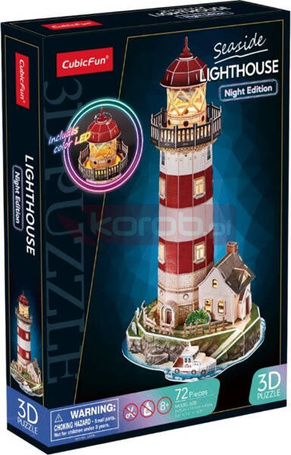 Puzzle 3D 72 elementy Latarnia wersja nocna