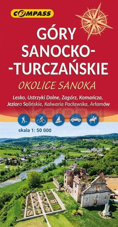 Mapa - Góry Sanocko-Turczańskie 1:50 000