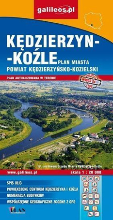 Plan miasta - Kędzierzyn-Koźle (powiat) 1:20 000