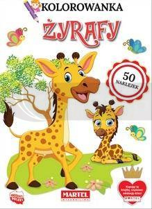 Kolorowanka Żyrafy z naklejkami