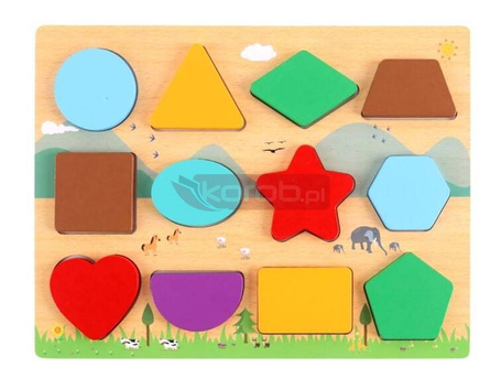 Układanka drewniana Kształty