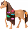 BARBIE KONIK KUCYK DO STYLIZACJI PEPPER + akcesoria do stylizacji HXJ37