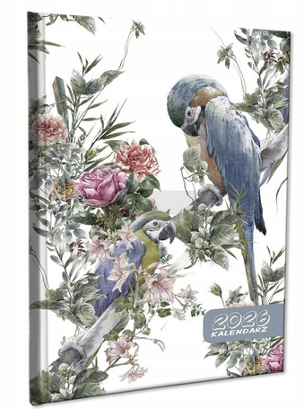 Kalendarz 2026 A5 tygodniowy notatka Papugi Boho