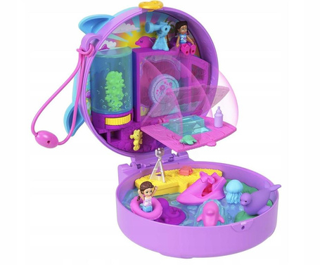 LALKA POLLY POCKET AKWARIUM DELFINA zestaw do zabawy dla dzieci +4 lata HWN96