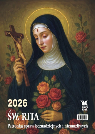 Kalendarz 2026 ścienny Św. Rita
