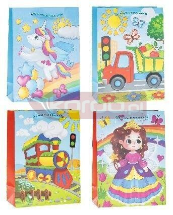 Torebka Pop-Up 3D 26x32x10cm mix ROZETTE
