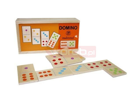 Drewniane Domino tradycyjne 28 klocków