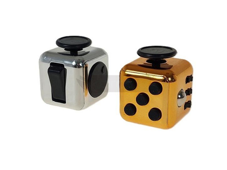 Kostka sensoryczna antystresowa 4x4cm MIX