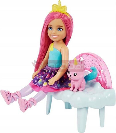 LALKA BARBIE CHELSEA SZCZYPTA MAGII zestaw z kotkiem HLC27