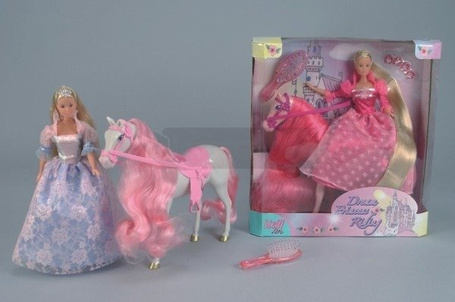 Lalka Steffi z koniem