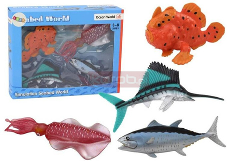 Figurki zwierzęta morskie 4szt