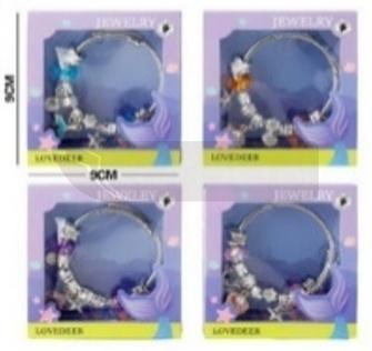 Bransoletka + charmsy 4 rodz 9x9cm