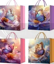 Torebka prezentowa M Motyle mix