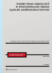 Wzory pism i orzeczeń w postępowaniu przed...