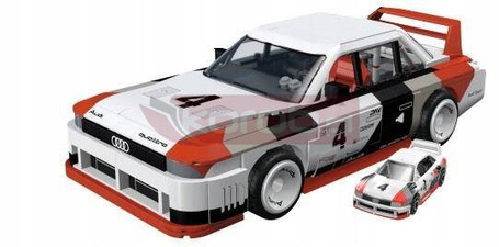 KLOCKI MEGA HOT WHEELS Audi 90 Quattro IMSA GTO Kolekcjonerski pojazd+autko HRY20