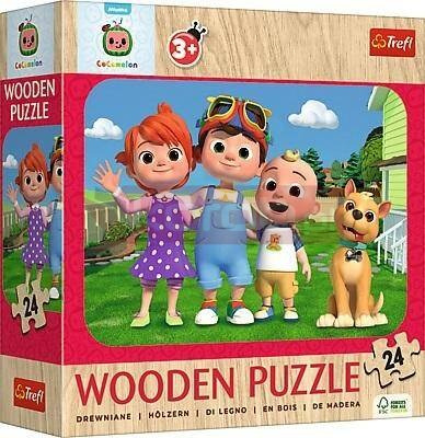Puzzle drewniane 24 Wesoły Cocomelon TREFL