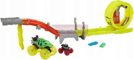 HOT WHEELS MONSTER TRUCK ZESTAW Power Smashers Ultrawyścig Wyzwanie 2 autka HXT05