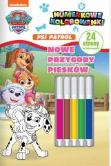Psi Patrol. Numerkowe kolorowanki. Nowe przygody..