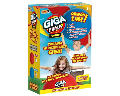 Giga piłka Junior czerwona