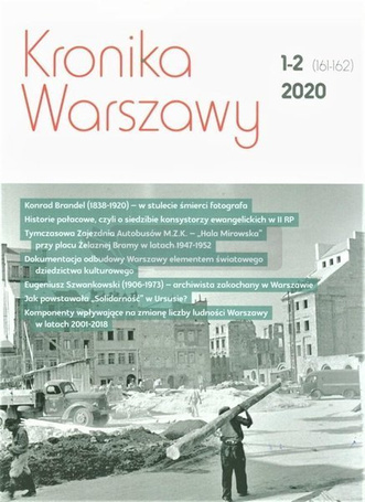 Kronika Warszawy 1-2 (161-162)/2020