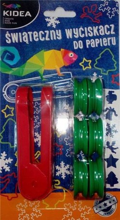 Wyciskacz do papieru Świąteczny 6szt KIDEA